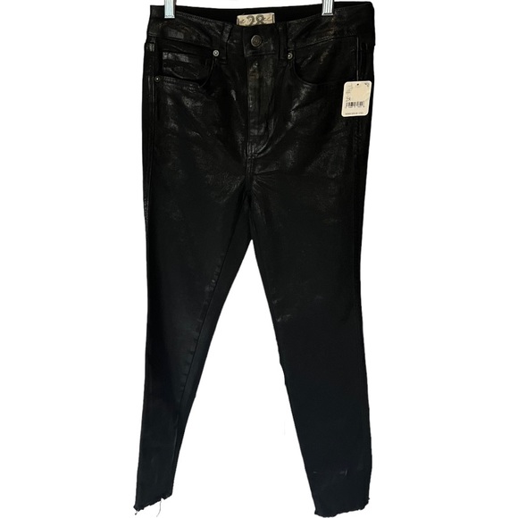Free People High Waist  Coated Jean NWT - Picture 1 of 5